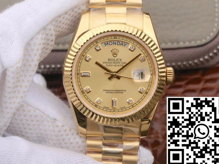Yellow 988 Day-Date II Elegant Gold Rolex EW Factory Dial 18K 40MM 218238 0814